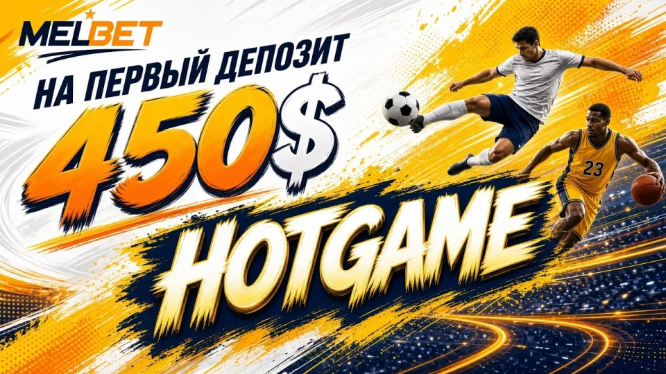 Промокод Мелбет HOTGAME даёт до 450$ на первый депозит при регистрации